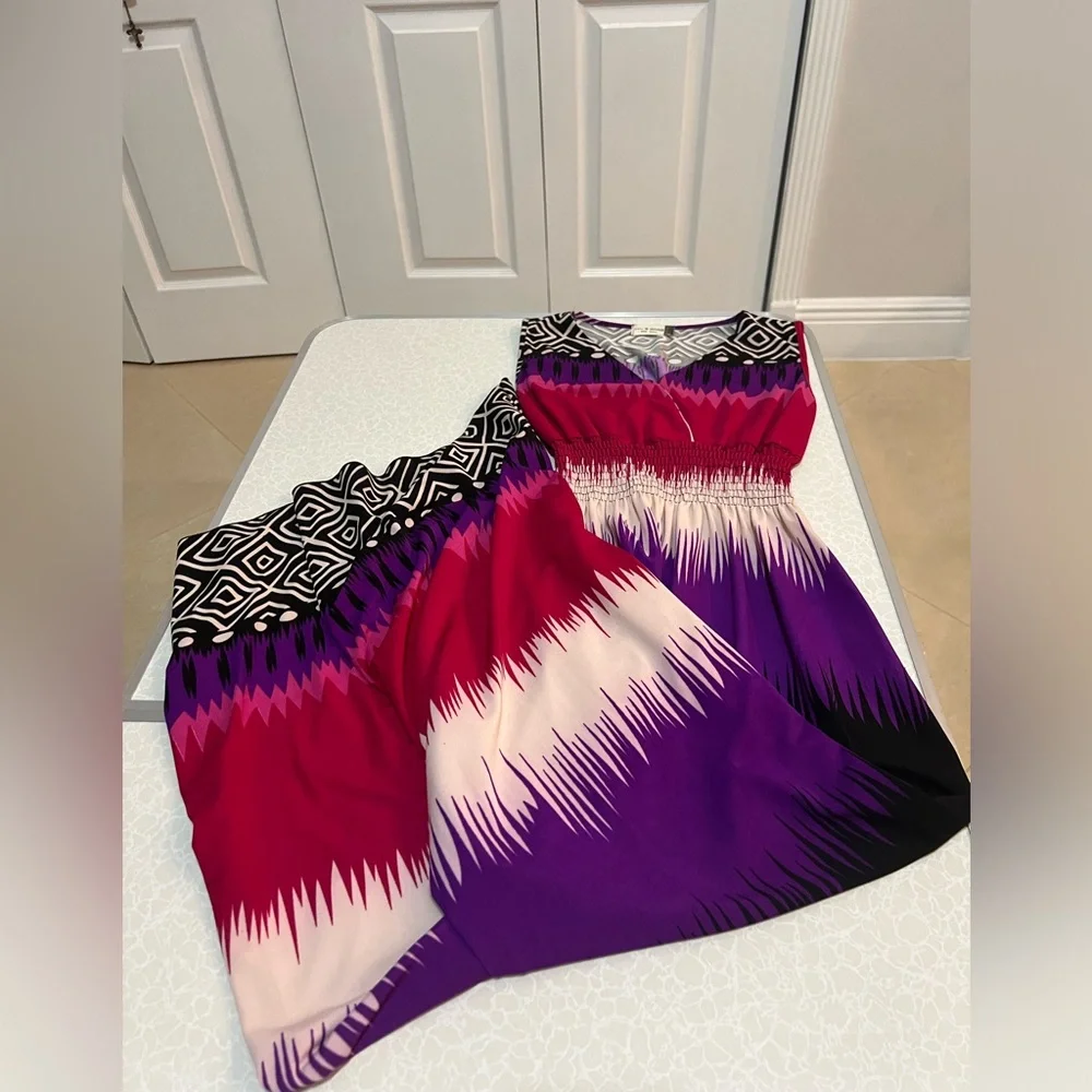 Jon & Anna New York V- Neck Sleeveless Woman Multicolor & Print Color . Size : M - Picture 10 of 14